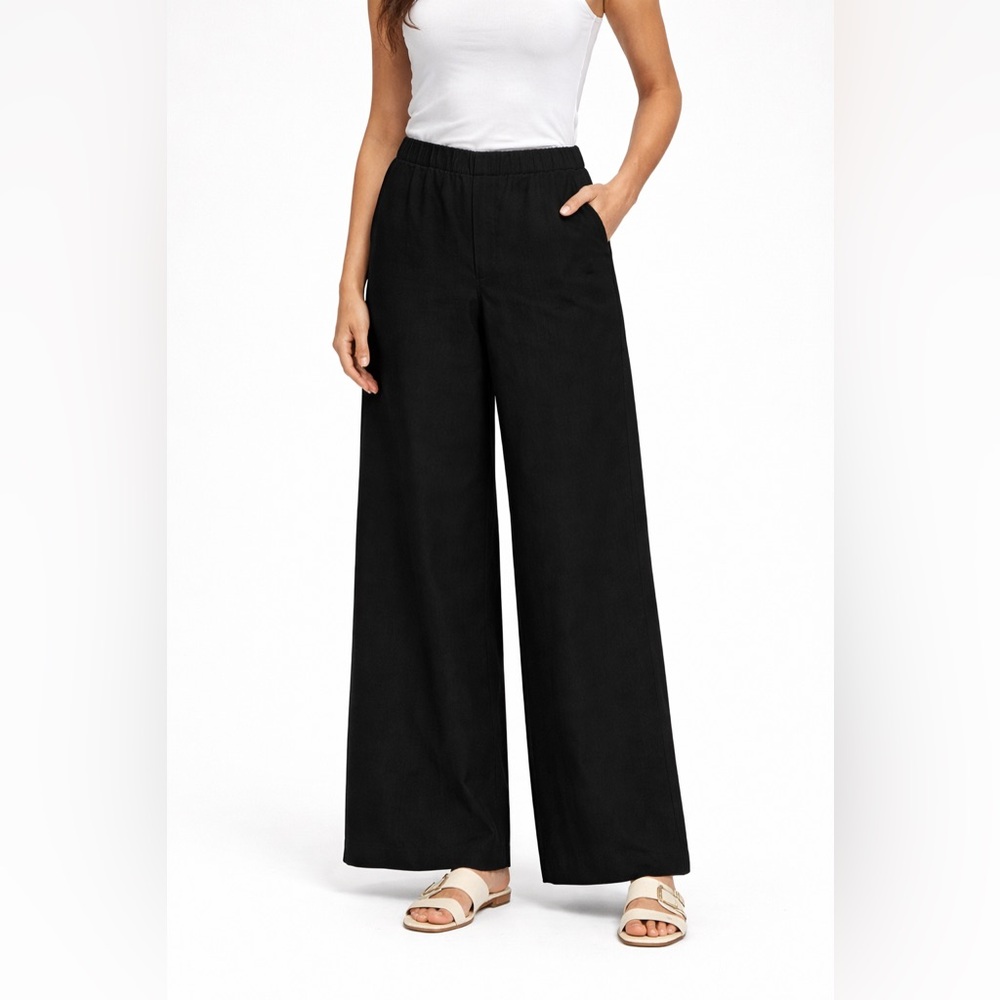 Madewell Black Wide-Leg Women's Trousers